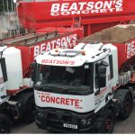 beatsons concrete fleet of delivery trucks