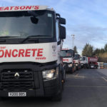 beatsons fleet of concrete delivery lorries