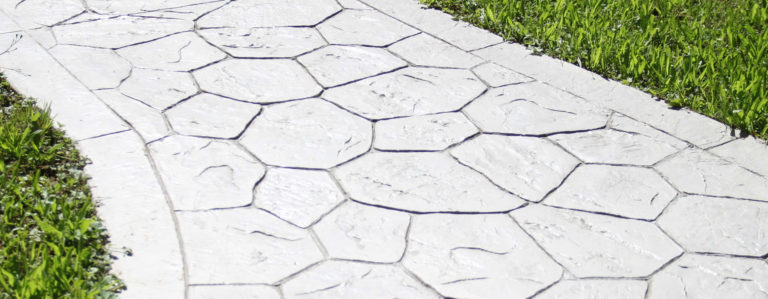 Creating a Pattern Imprint Concrete Driveway