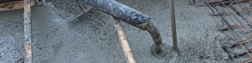 beatsons concrete mixer pouring